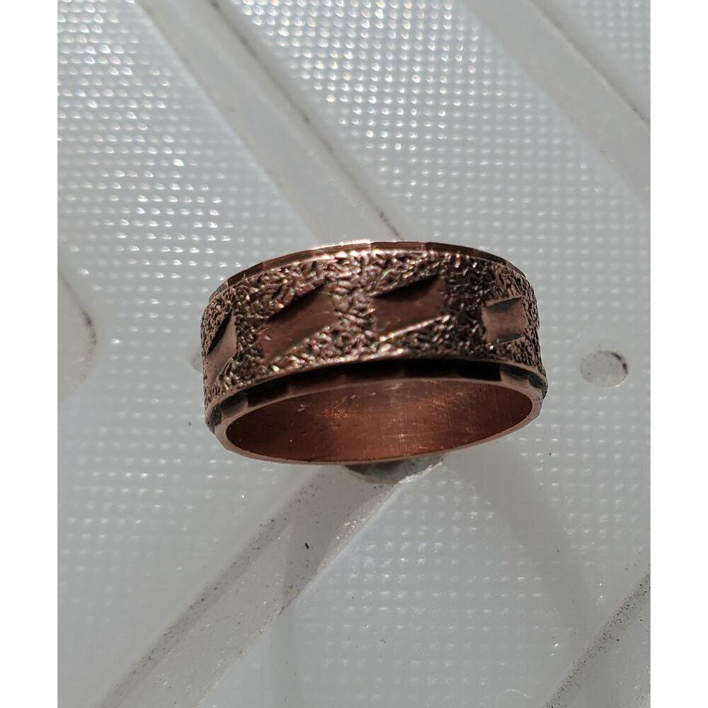 Vintage Pure Copper Ring Size 6 and Bracelet - Picture 4 of 10